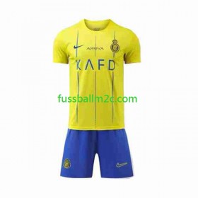 Fußballtrikots Al-Nassr Kinder Heim Trikotsatz 2023-2024